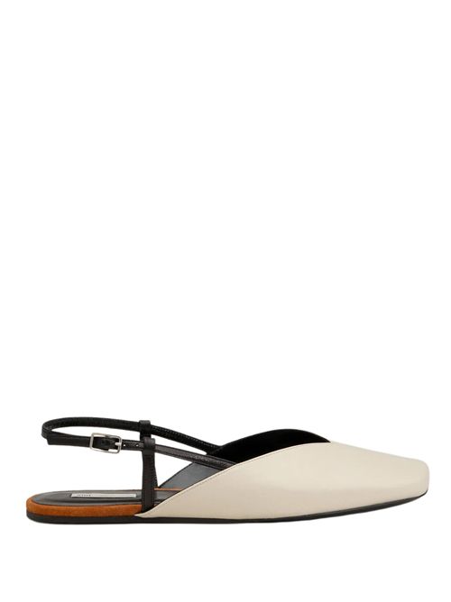 Leather ballerina flats AMI PARIS | FSV807AL00932830